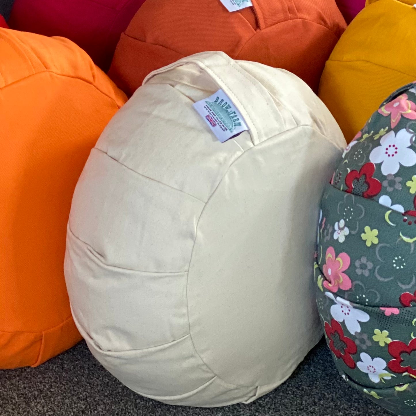 Natural Cotton Round Zafu