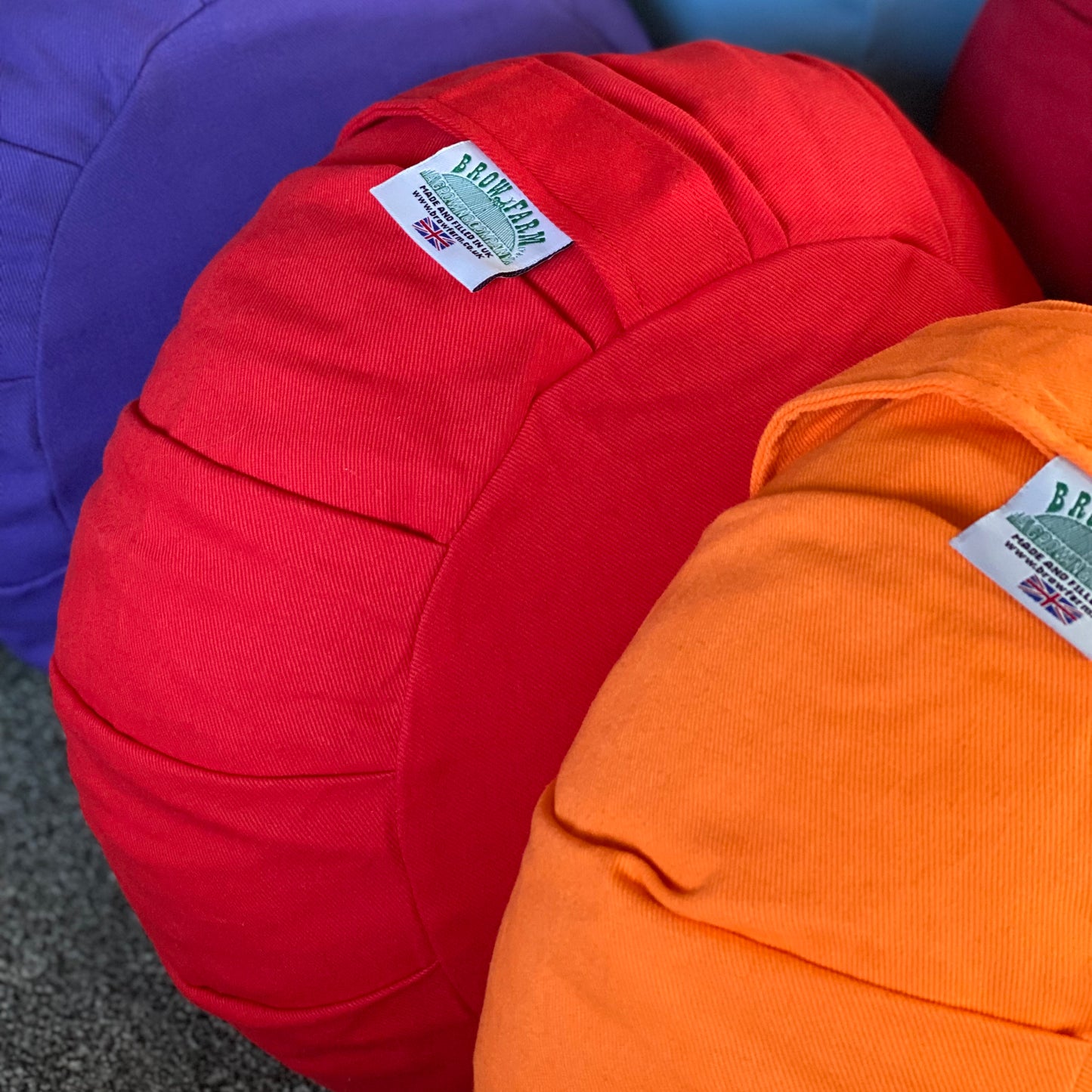 Scarlet Red Round Zafu