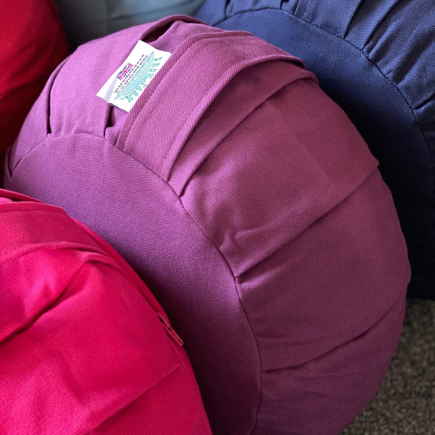 Aubergine Purple Round Zafu
