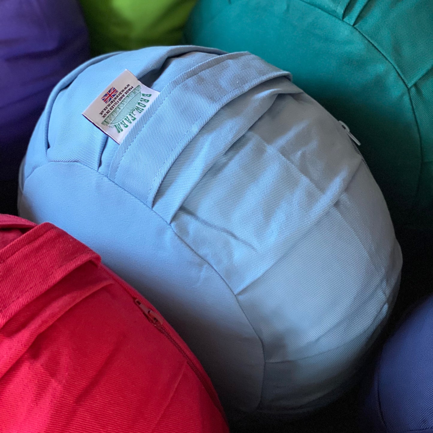 Sky Blue Round Zafu