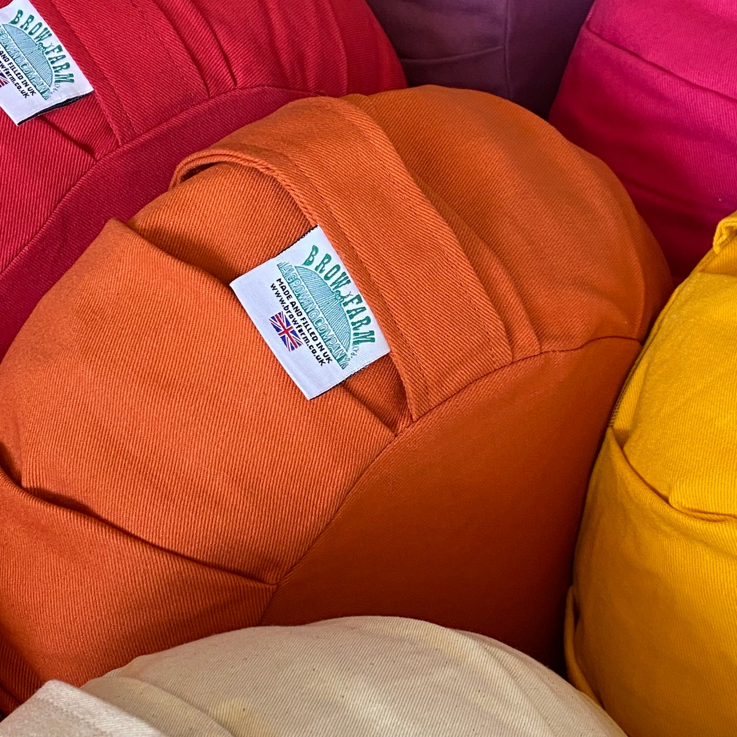 Terracotta Orange Round Zafu